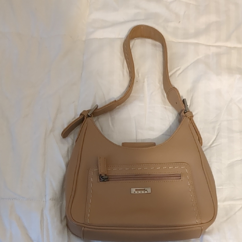✨Guess Tan Shoulder Bag with Adjustable Strap
